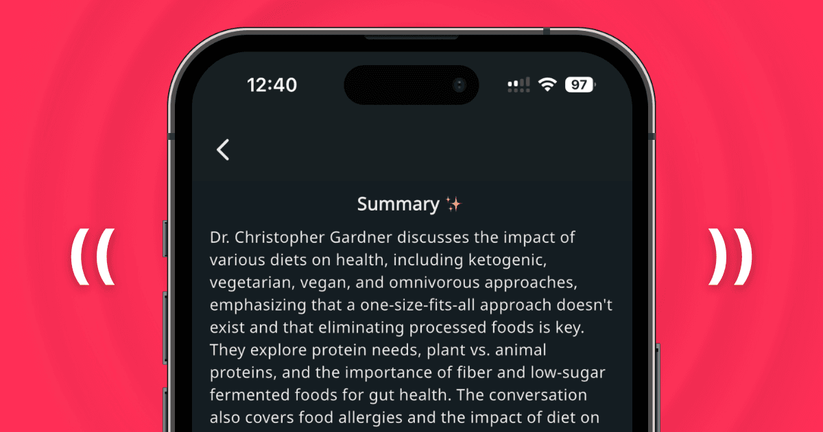 Metacast v1.20: Podcast summaries, faster images, see what's new