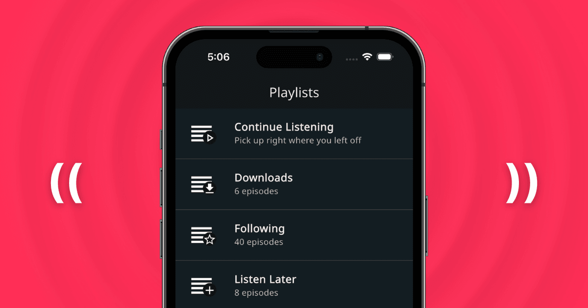Podcast playlists