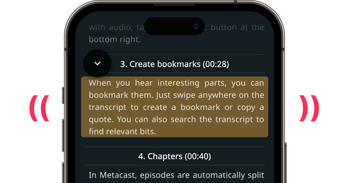 Metacast app features | Metacast