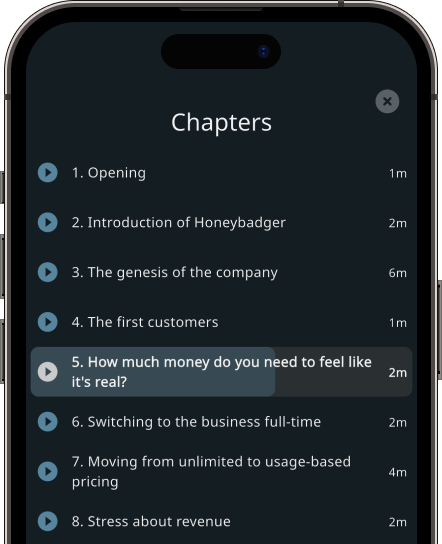 Metacast: podcast app with transcripts