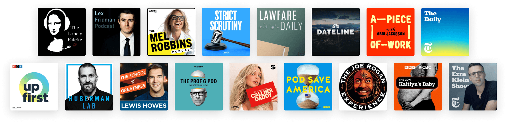 Podcast covers
