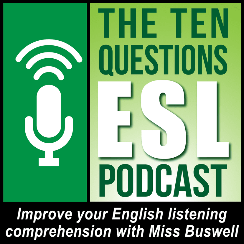 Ten Questions ESL Podcast - podcast cover