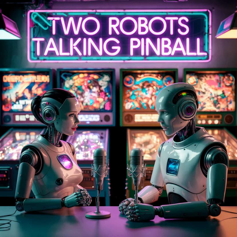 Two Robots Talking Pinball - podcast cover