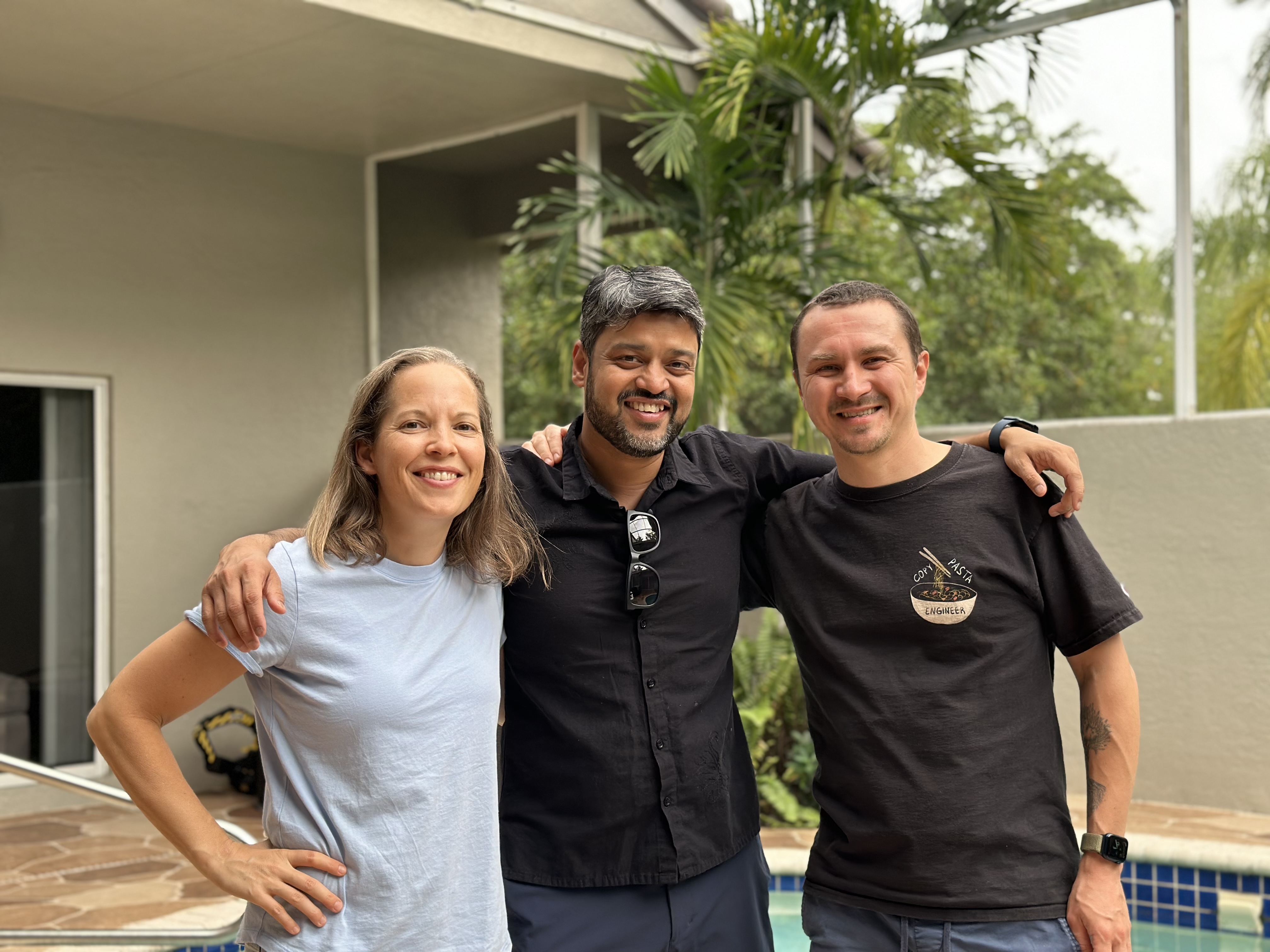 Jennie, Arnab and Ilya in Florida