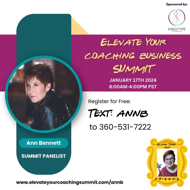 Meet the Panelist - Elevate your Coaching Business Summit Panelist Ann Bennett - podcast episode cover