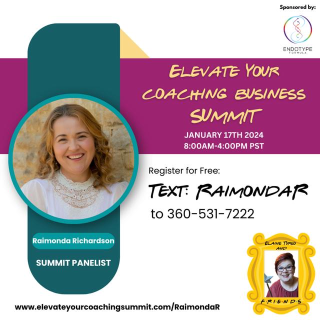Meet the Panelist - Elevate your Coaching Business Summit Panelist Raimonda Richardson - podcast episode cover