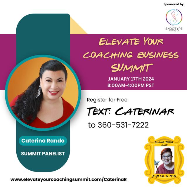 Meet the Panelist: Caterina Rando of Elevate your Coaching Business Summit. Topic: Speaking - podcast episode cover
