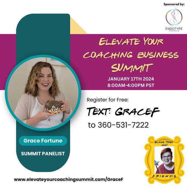 Meet the Panelist Grace Fortune of Elevate your Coaching Business Summit. Topic: Launch Strategist & Copywriter - podcast episode cover