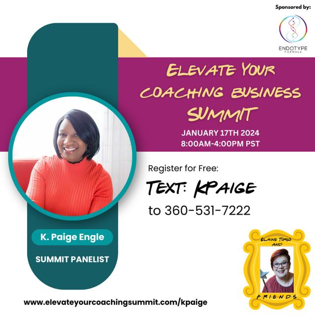 Meet the Panelist: K. Paige Engle of Elevate your Coaching Business Summit. Topic: Social Media & Branding - podcast episode cover