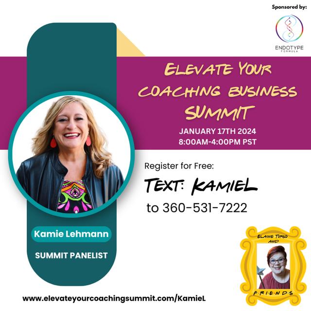 Meet the Panelist: Kamie Lehmann of Elevate your Coaching Business Summit. Topic: Podcasting - podcast episode cover