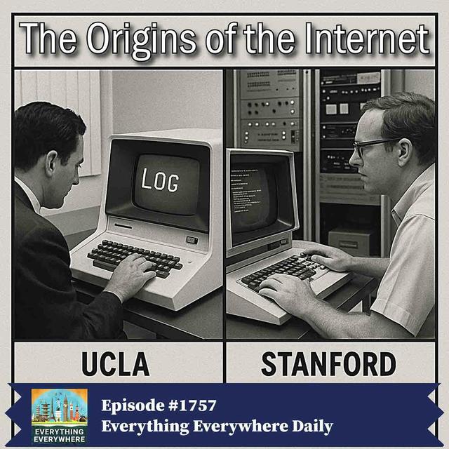 Origins of the Internet - podcast episode cover