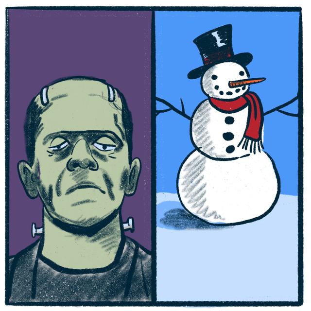 Frankenstein’s Monster vs. Frosty the Snowman: a chilling debate - podcast episode cover