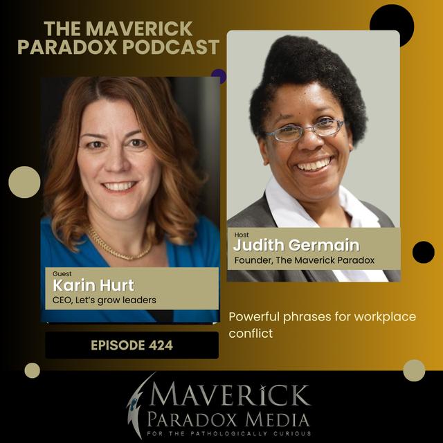 Powerful phrases for workplace conflict - podcast episode cover